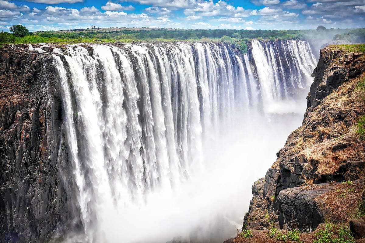 top 5 zemí afrika zimbabwe victoriiny vodopády