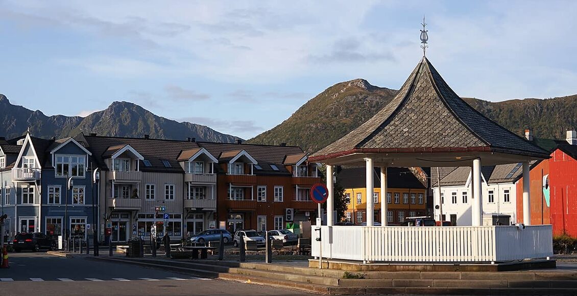 Centrum mesta Kabelvag