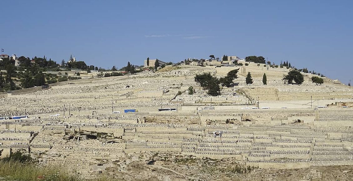 zidovsky hrbitov za zdmi Jeruzalema