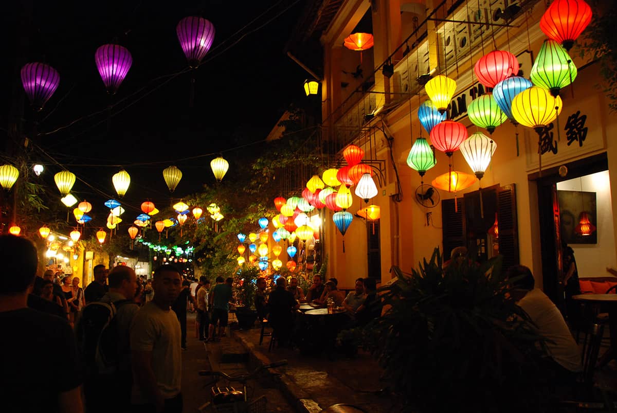 Město středního Vietnamu Hoi An