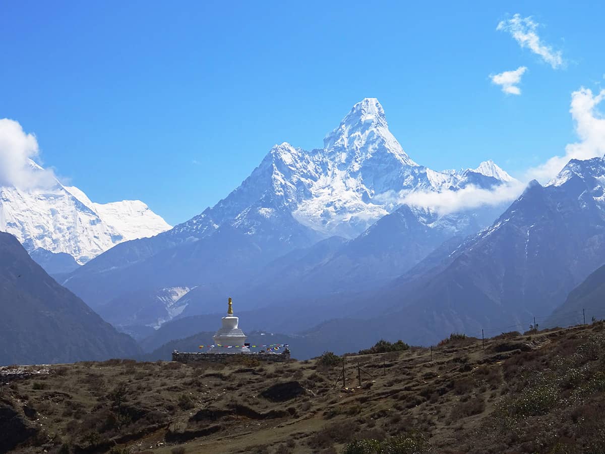 Aklimatizační trek z Namche Bazar – pohled na Ama Dablam