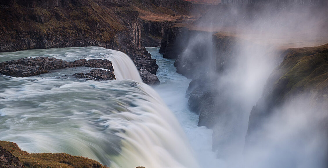 Vodopád Gullfoss 10 nej vodopádů