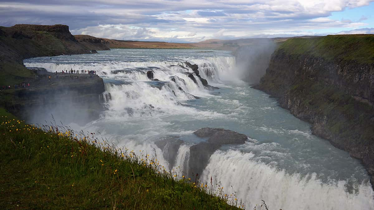 Gullfoss - 10 nej vodopádů Islandu