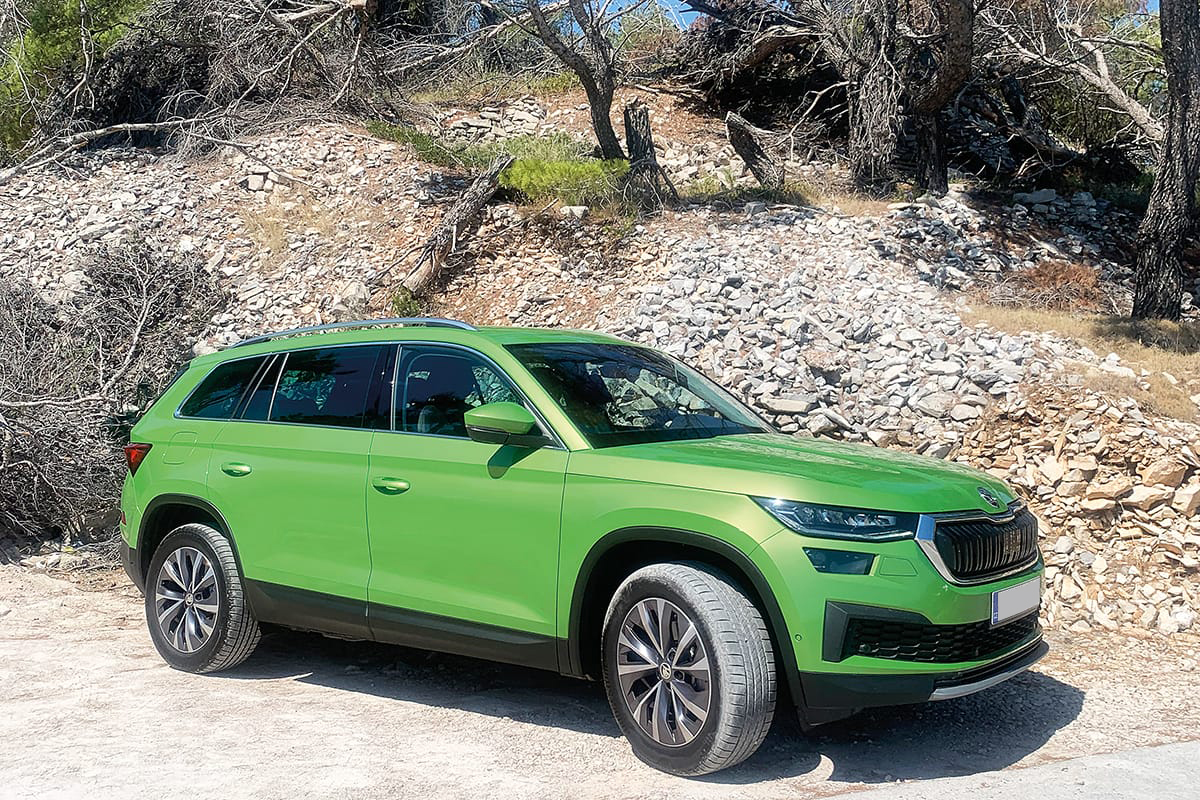 Ideální vůz pro cestování po chorvatských ostrovech Škoda Kodiaq 2.0 TDI